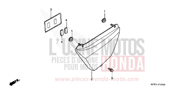 SIDE COVER for City Fly FLASH RED (R119E) from 1998